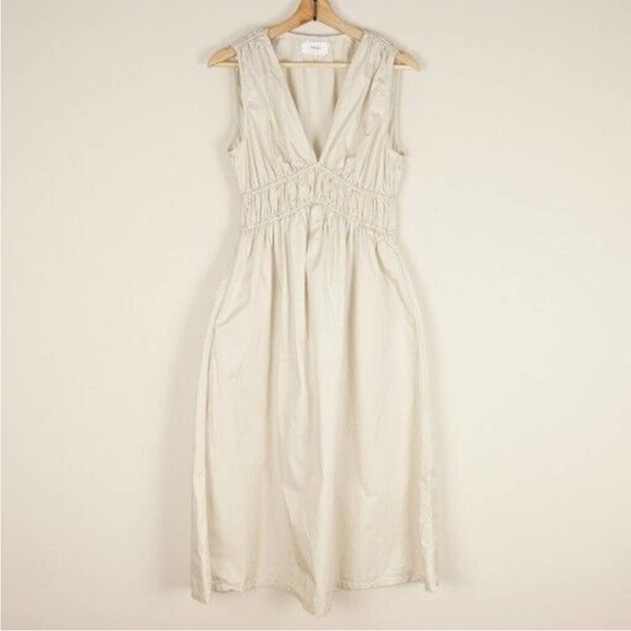 Xirena Cream Cotton Dress S - Picture 1 of 8